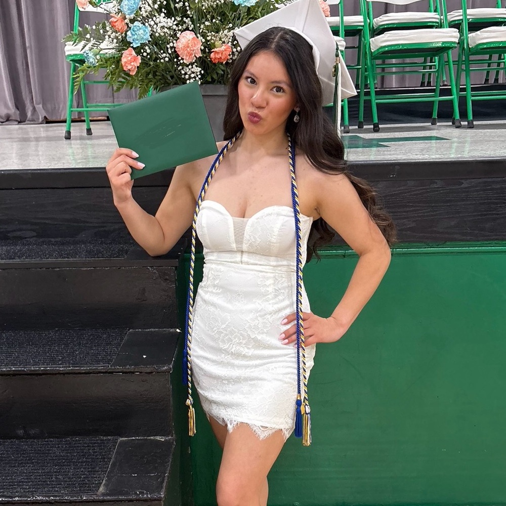 Lulus Strapless White Mini Dress